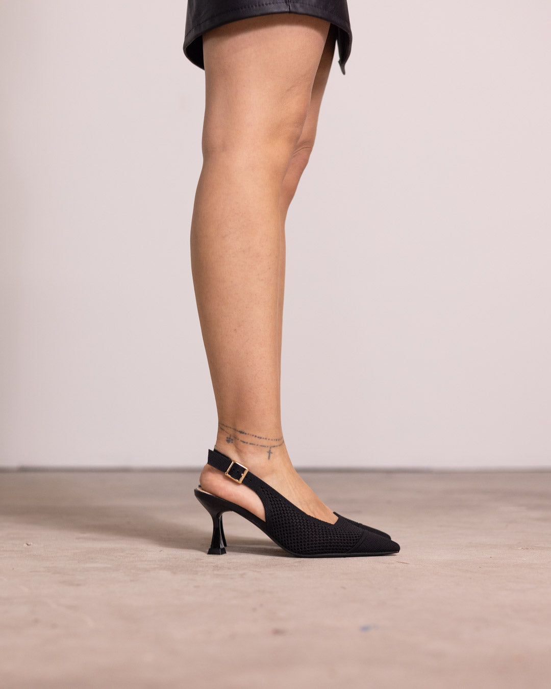 Décolleté slingback mesh