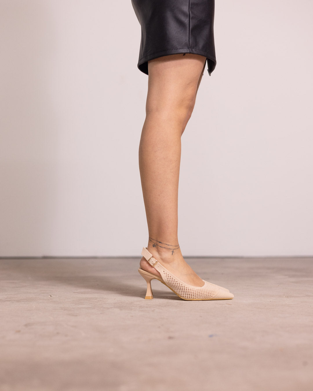 Décolleté slingback mesh