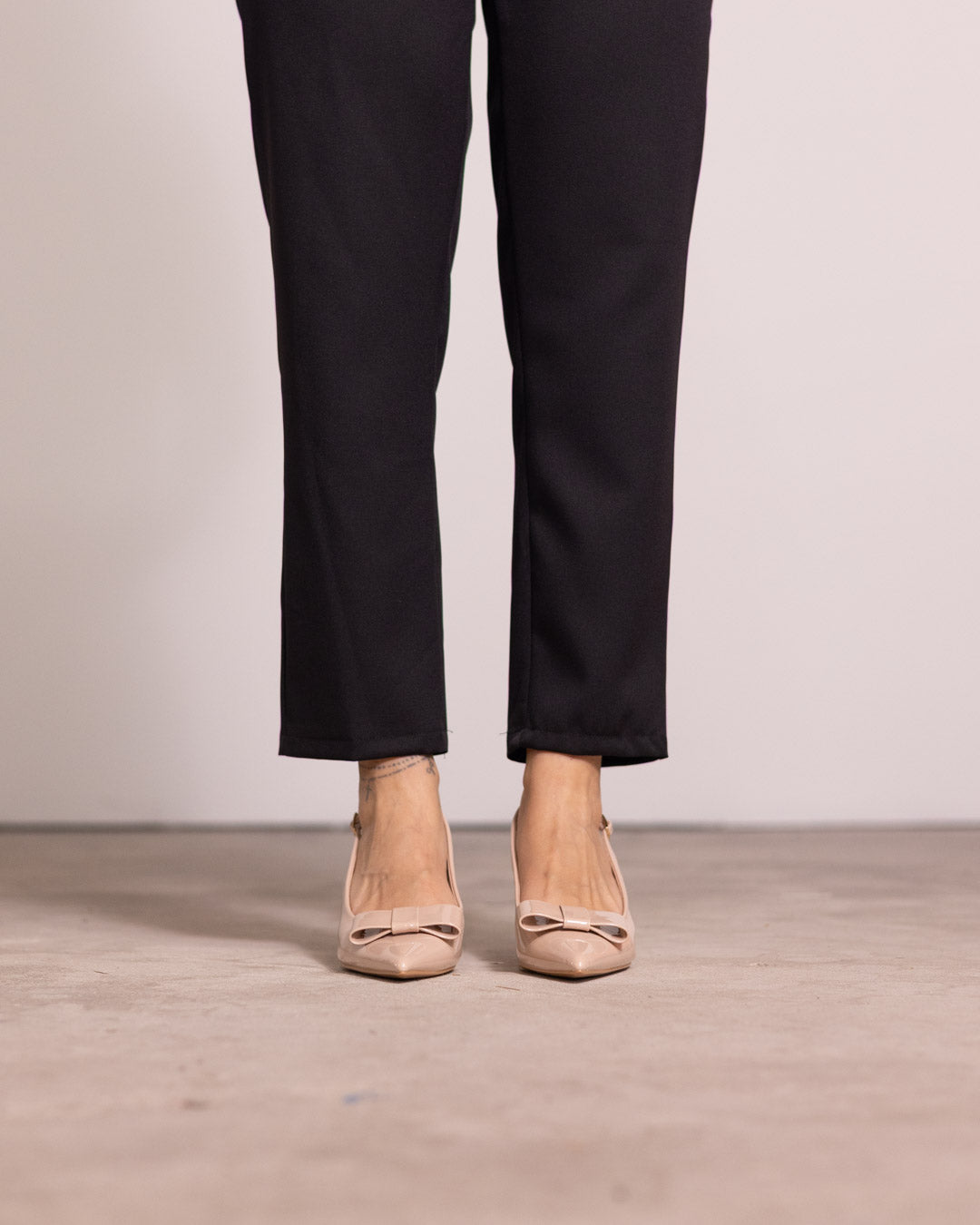 Décolleté slingback fiocco