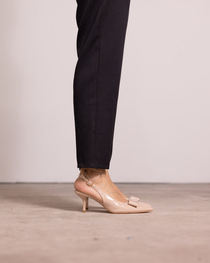 Décolleté slingback fiocco