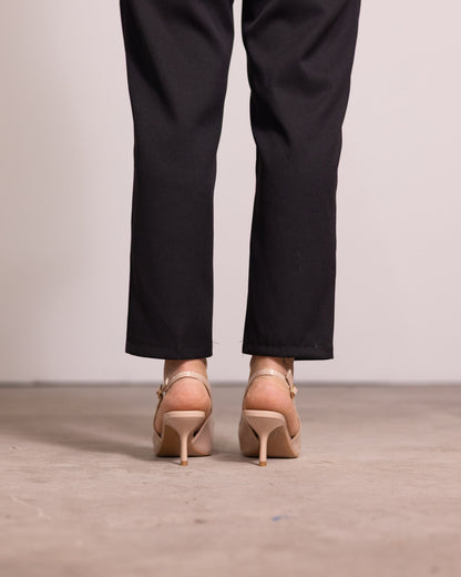 Décolleté slingback fiocco