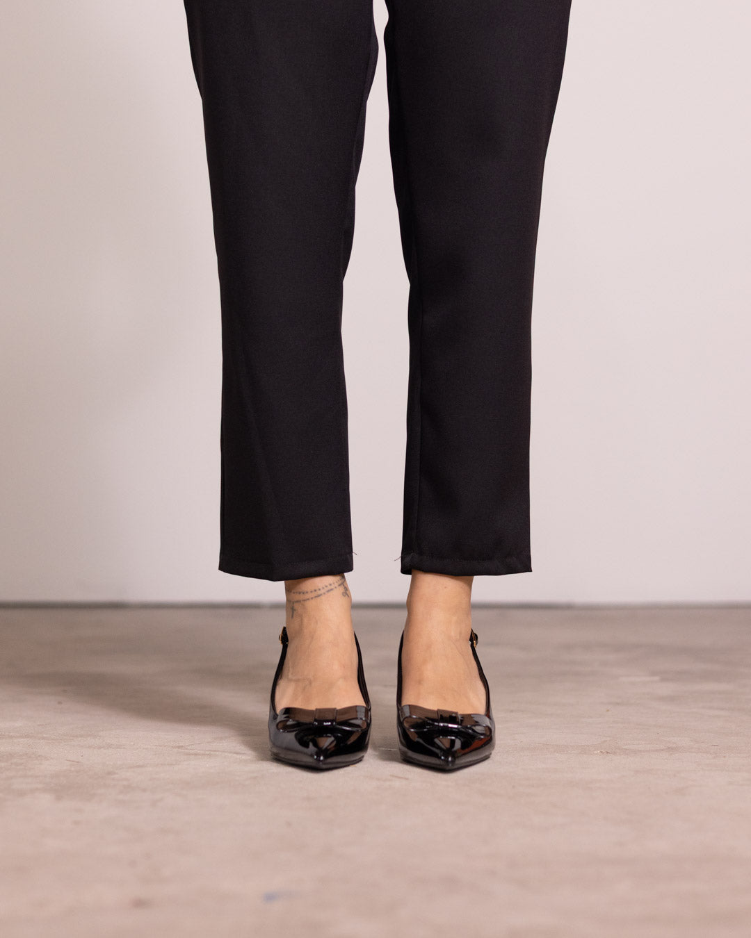 Décolleté slingback fiocco