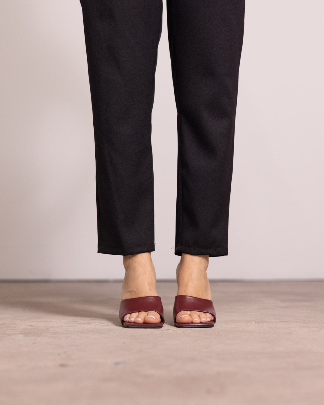 Sabot tacco lucido a stiletto