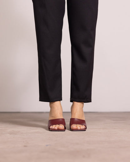 Sabot tacco lucido a stiletto