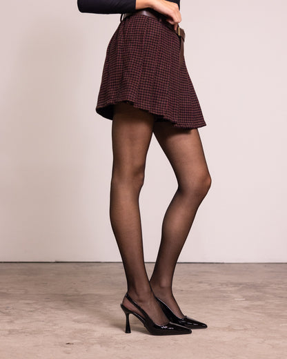 Minigonna con pieghe