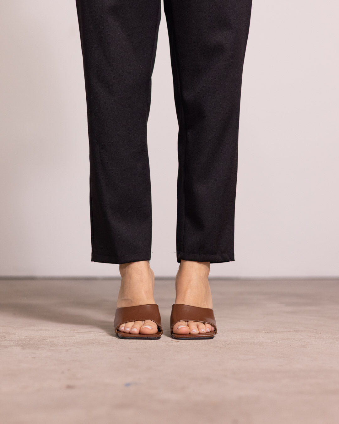Sabot tacco lucido a stiletto