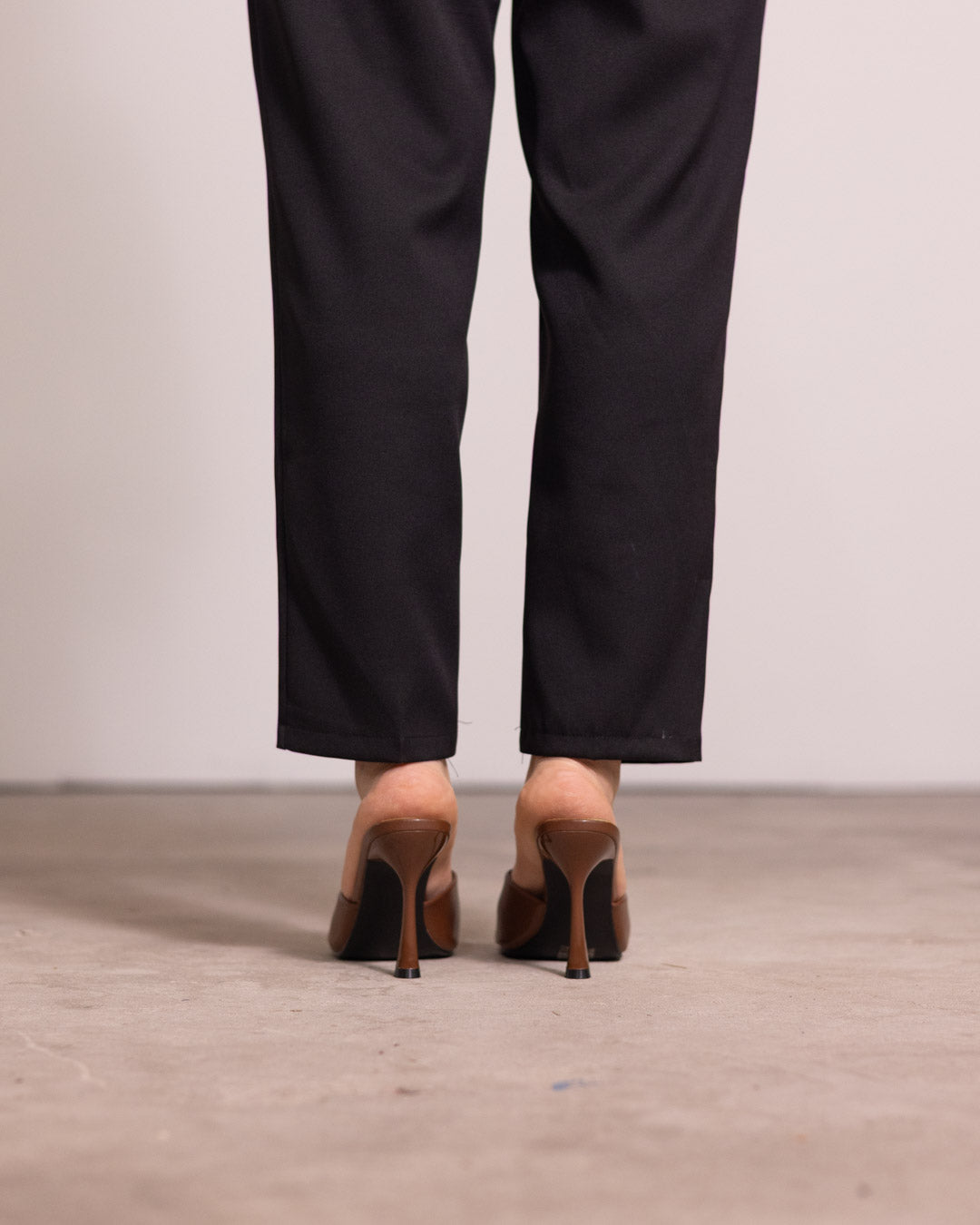 Sabot tacco lucido a stiletto